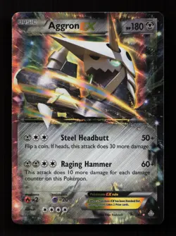 Aggron EX 93/160 Holo Rare EX Primal Clash Pokemon Near Mint - Image 1