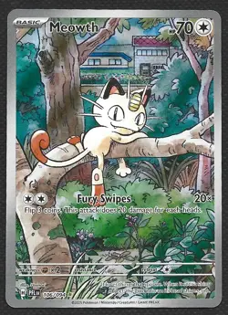 Pokemon Meowth 106/094 Illustration Rare Full Art Phantasmal Flames Near Mint NM - Image 1