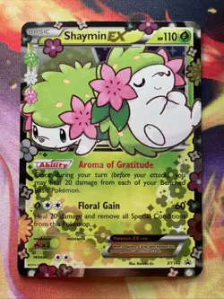 Shaymin EX XY148 LP-DMG Ultra Rare Black Star Promo Pokemon TCG - Image 1