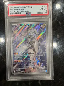 Pokemon N'S Reshiram 167/159 Journey Together - Graded Slab PSA 8 - Image 3