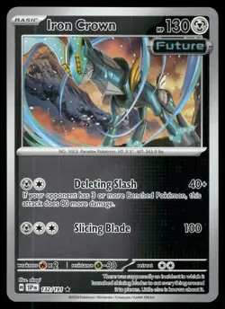 Iron Crown 132/191 Rare Surging Sparks Pokemon Reverse Holo Near Mint - Image 1