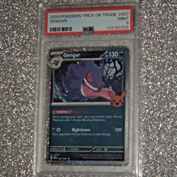 PSA 9 Gengar #057 2024 Trick or Trade Halloween Cosmos Pokemon Card - Image 3