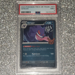 PSA 9 Gengar #057 2024 Trick or Trade Halloween Cosmos Pokemon Card - Image 4