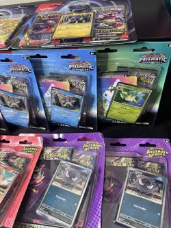 Pokemon Ascended Heroes Tech Sticker Collection Prismatic Evolutions & More X 10 - Image 2