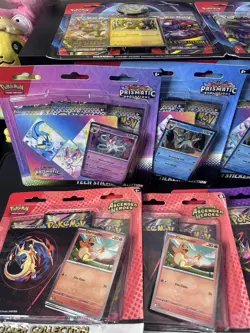 Pokemon Ascended Heroes Tech Sticker Collection Prismatic Evolutions & More X 10 - Image 3