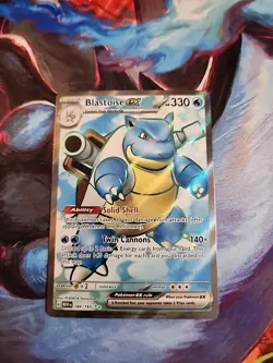 Pokemon TCG 151 Blastoise ex 184/165 Sv: Scarlet & Violet 151 Holo FULL ART-NM - Image 2