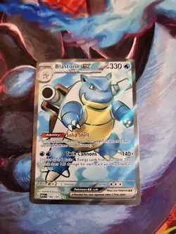 Pokemon TCG 151 Blastoise ex 184/165 Sv: Scarlet & Violet 151 Holo FULL ART-NM - Image 3