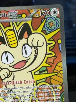 Pokemon TCG Meowth ex 121/088 Special Illustration Rare Perfect Order SIR - Image 2