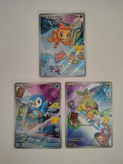 Pokemon TCG First Partner Chimchar Piplup Turtwig - Image 1