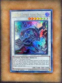 Yugioh Red-Eyes Zombie Necro Dragon GFP2-EN133 Ultra Rare 1st Ed NM - Image 1