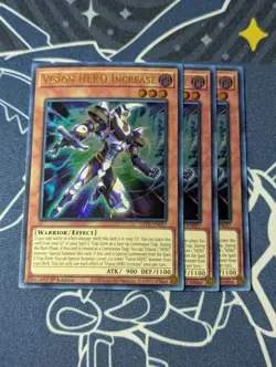 3x Vision HERO Increase - GFP2-EN057 - Ultra Rare (NM) - Yugioh Playset - Image 1