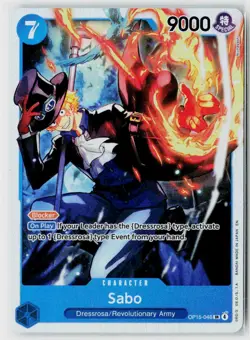 Sabo OP15-046 SR One Piece TCG OP15 English Adventure On Kami's Island NM - Image 1