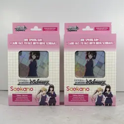 Weiss Schwarz TCG Trial Deck Cards SAEKANO Sealed X2 - Image 1