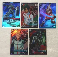 Lot of 5 Japanese Mobile Suit Gundam Arsenal Base Master Rare Card set - Image 1