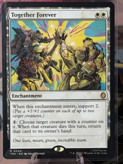 MTG - TMNT - TOGETHER FOREVER Ninja Turtles Rare Magic Card - Image 1