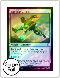 1x Lightning Greaves, Surge Foil 0761, Fallout, Magic the Gathering MTG NM - Image 1