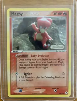 MAGBY EX Legend Maker POKEMON Holo Stamped 2006 Trading Card 58/92 - Image 1