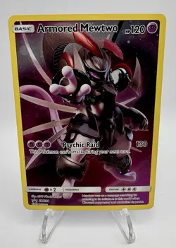 Pokemon Armored Mewtwo SM228 Promo Holo Basic Psychic English TCG Card - Image 1