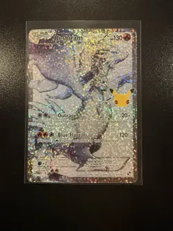 Pokemon Card Reshiram Full Art 25th Anniversary Celebrations 113/114 NM - Image 1