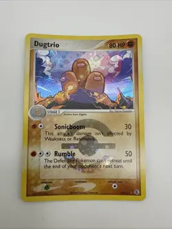 Dugtrio 22/112 EX FireRed & LeafGreen Reverse Holo Rare Pokemon Card - Image 3