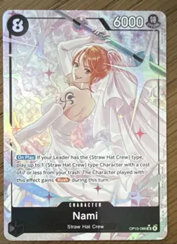 Nami OP15-086 SR Parallel Adventure on KAMI’s Island ONE PIECE Card ENGLISH OP15 - Image 1