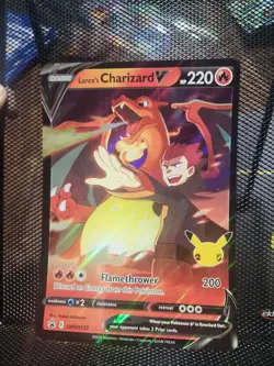 Pokemon JUMBO Card Lance’s Charizard V Card SWSH133- Celebrations - Image 1