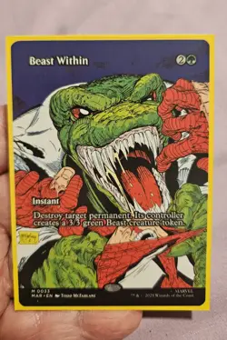 🔥 MTG - Beast Within (Borderless) - #033 (NM) MAR Mythic NM / Todd McFarlane 🔥 - Image 1