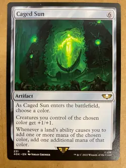 MTG 1x Caged Sun # 231 Universes Beyond Warhammer 40000 Magic Gathering x1 NM - Image 1