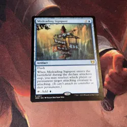 Misleading Signpost X1 Mtg Commander Wilds Of Eldraine Nm - Image 1