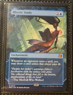MTG Rhystic Study Wilds of Eldraine Enchanting Tales 025 - Image 1