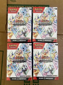Pokemon TCG: S&V Prismatic Evolutions Booster Bundle (6pks) LOT OF 4 - Image 1