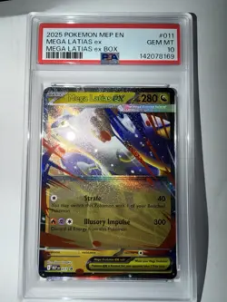 💎 2025 Pokemon MEP EN Mega Latias EX Box Promo 011 PSA 10 Gem Mint English 💎 - Image 4