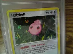 Igglybuff 37/101 Reverse Holo Rare HIDDEN LEGENDS Graded Pokemon Card - PSA 8 - Image 2