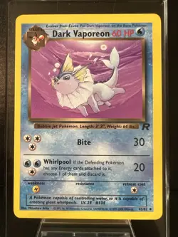 Pokemon TCG Dark Vaporeon Team Rocket 45/82 - Image 1