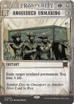 1 x Anguished Unmaking - Breaking News - OTP - LP - MTG - EOF - Image 1
