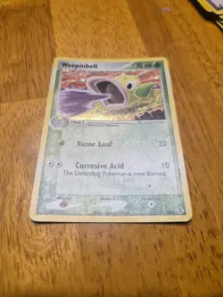 2004 Pokemon Weepinbell #51/112 EX FireRed LeafGreen Reverse Holo NM - Image 2