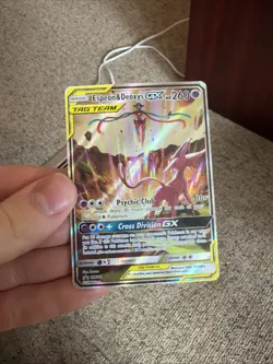 pokemon tcg espeon & deoxys gx tag team promo holo sm240 basic psychic 260hp - Image 1