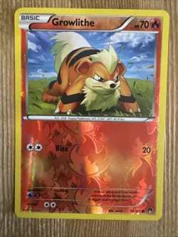 Growlithe - 10/122 - Common - Reverse Holo Pokemon BREAKPoint VLP - Image 1