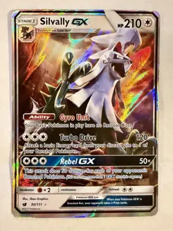 Pokemon Silvally GX 90/111 Crimson Invasion Sun & Moon ULTRA RARE (1) - Image 2