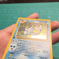 Pokemon Vaporeon Holo Rare 1st Edition Jungle 12/64 WOTC 1999 - Image 3