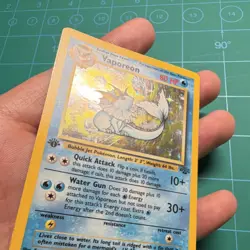Pokemon Vaporeon Holo Rare 1st Edition Jungle 12/64 WOTC 1999 - Image 4
