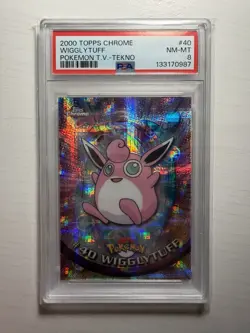 Wigglytuff Tekno 2000 Pokemon Topps Chrome #40 PSA 8 - Image 1