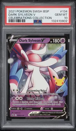 PSA 10 GEM MINT Dark Sylveon V #134 Pokemon TCG Swsh Black Star Promo - Image 1
