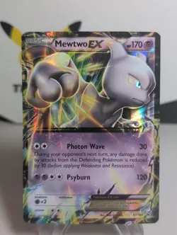 Pokemon TCG Mewtwo EX Black Star Promo XY183 Ultra Rare Holo LP - Image 1