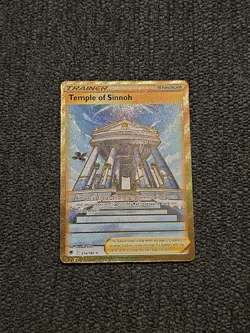 Temple of Sinnoh 214/189 - Astral Radiance Gold Secret Rare Pokemon TCG NM - Image 1
