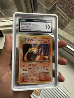 🌀WRIST SWIRL🌀 Pokemon TCG Dark Charizard Holo Rare Japanese No.006 CGC Gem 10 - Image 3