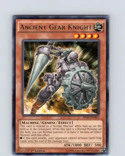 Yu-Gi-Oh TCG Ancient Gear Knight BP03-EN033 1st Edition Regular Rare Card NM - Image 1