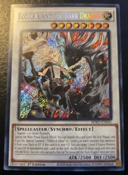 Ecclesia And The Dark Dragon BPRO-EN041 1st Ed Secret Rare Burst Protocol YuGiOh - Image 1
