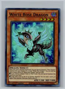 White Rose Dragon PURPLE LDS2-EN109 Yugioh CCG Legendary Duelists 1st Edition UR - Image 1