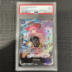 2025 ONE PIECE PREMIUM COLLECTION BEST SELECTION VOL.4 #092 PERONA PSA 9 - Image 1